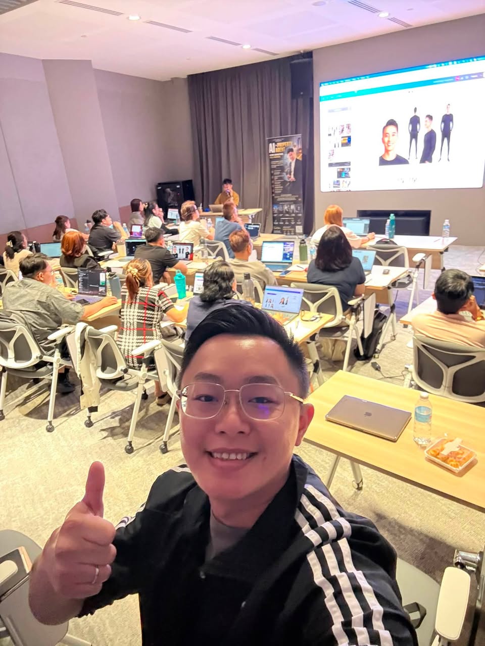 Property professionals attending Wei Loong AI training
